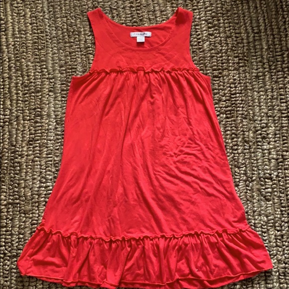 Coral/Orange shift dress - Picture 1 of 3